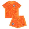 Maillot de Gardien Angleterre Orange Version Euro 2024 Pour Enfant